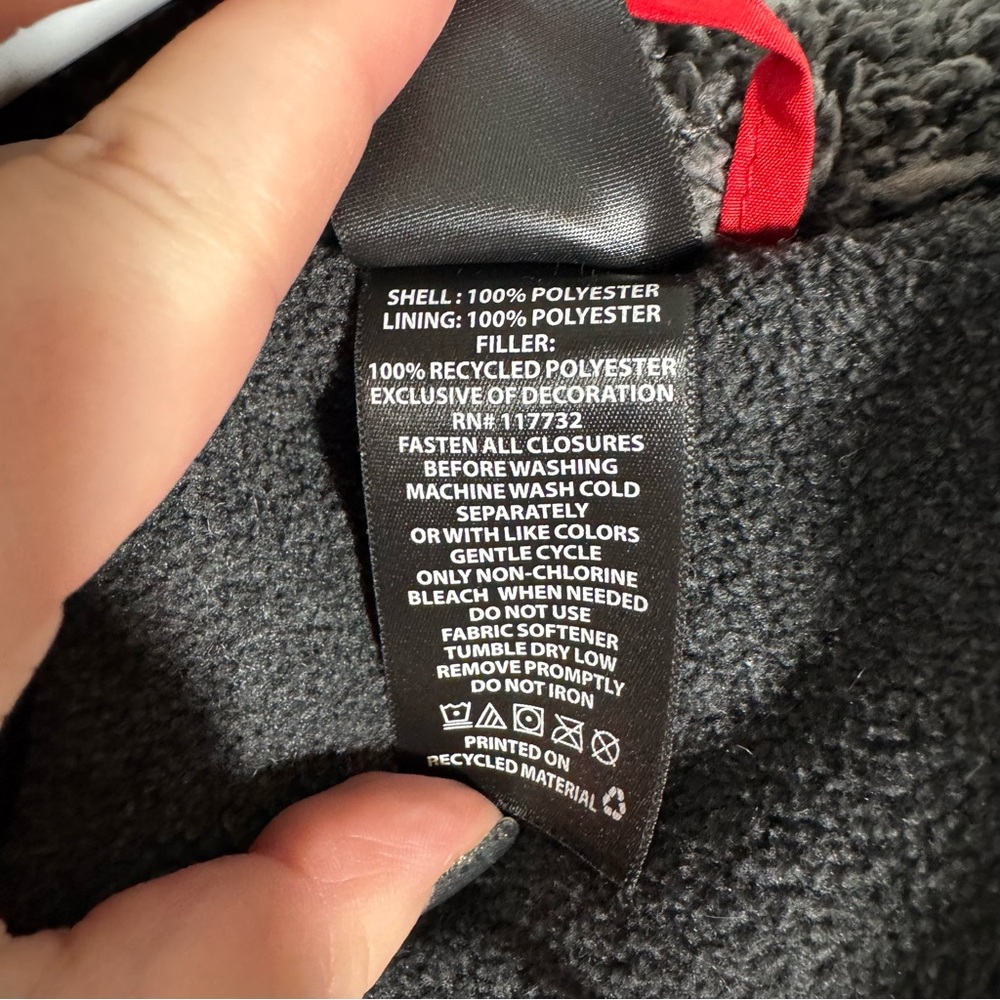 ZeroXposur Boy’s Heavyweight Winter Coat Size 4T Red Black Gray Fleece Sherpa - Picture 8 of 12